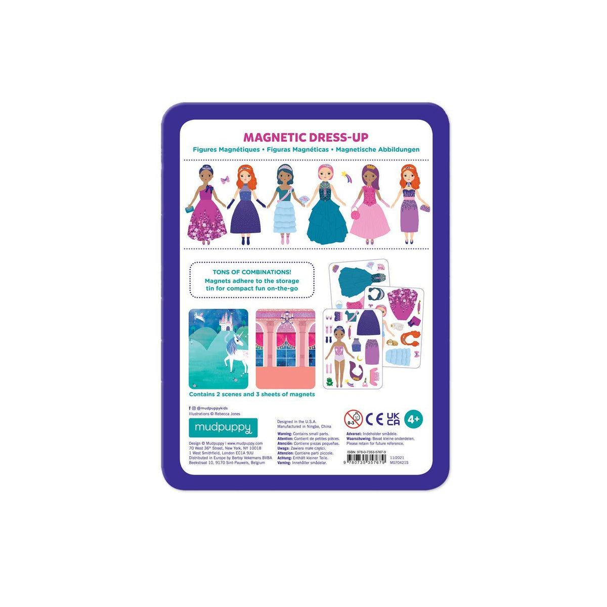 princess magnetic dress-up play set Melissa & Doug Princess Elise Magnetic Wooden Dress-Up Doll Play Set (   Olde Church Emporium