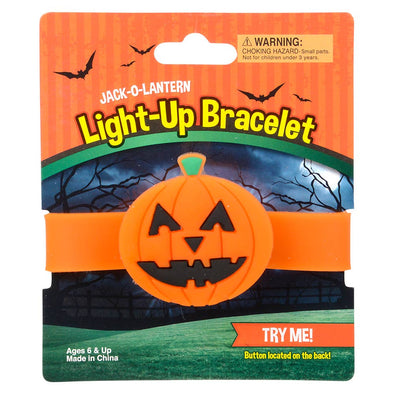 Light-Up Jack-O’-Lantern Snap Bracelet