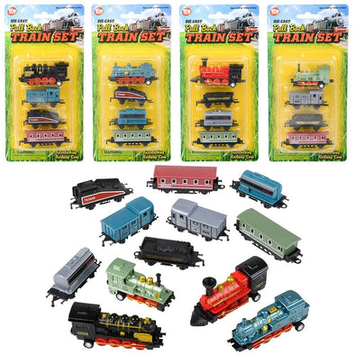 Mini Pull-Back Locomotive Train Set