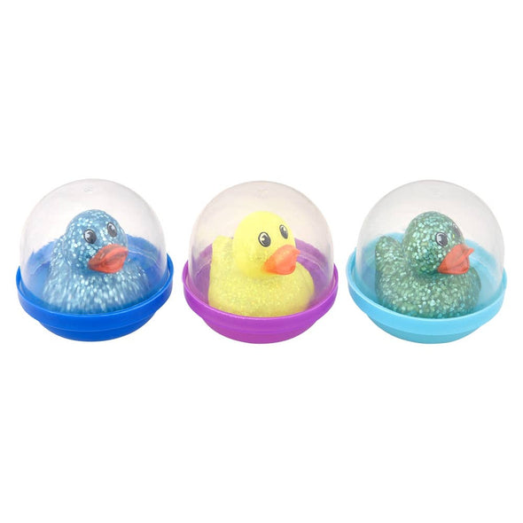 Rubber Glitter Duckling Capsule 1.5"