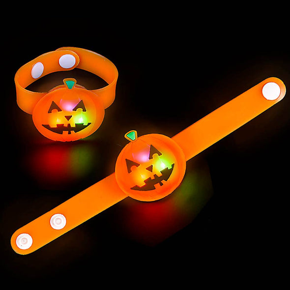 Light-Up Jack-O’-Lantern Snap Bracelet