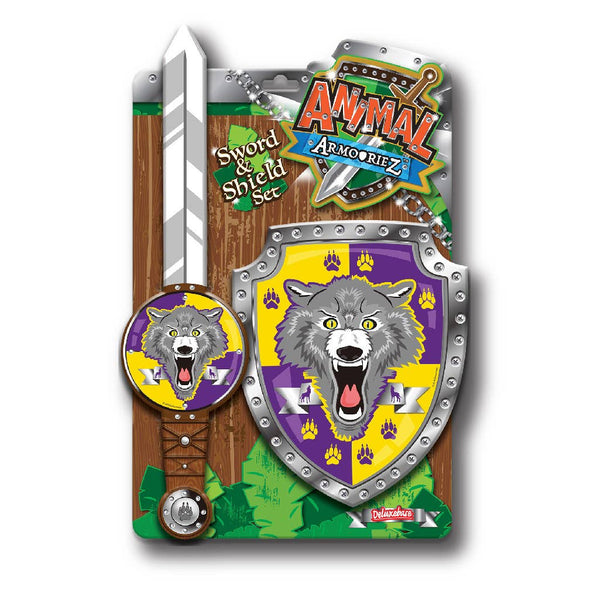 Animal Armouriez Foam Sword & Shield - Wolf