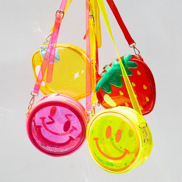 Jelly Handbag - Yellow Smiley Face