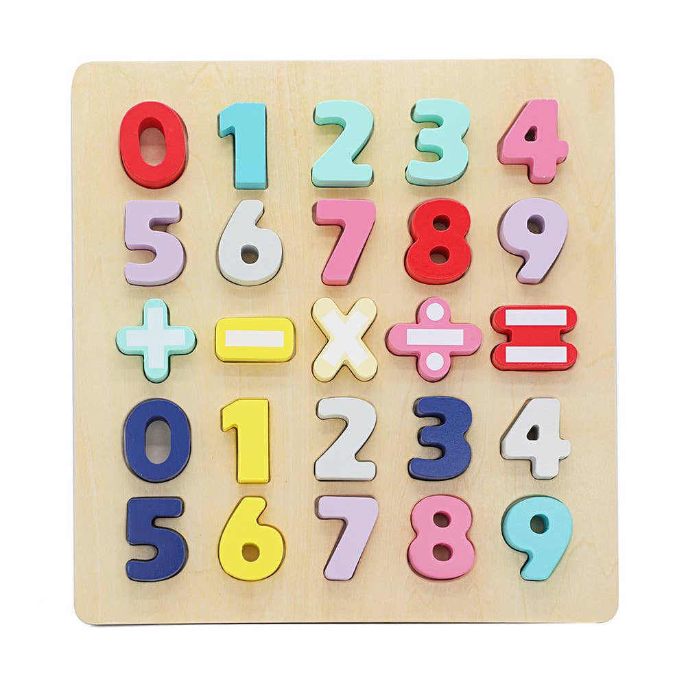 Chunky Numbers Wooden Chunky Number Math Puzzle – The TCMU Store