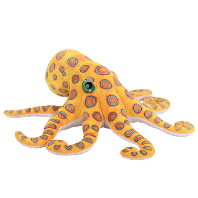 Living Blue Ring Octopus Stuffed Animal 22"