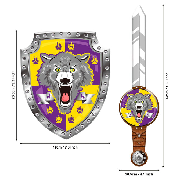 Animal Armouriez Foam Sword & Shield - Wolf
