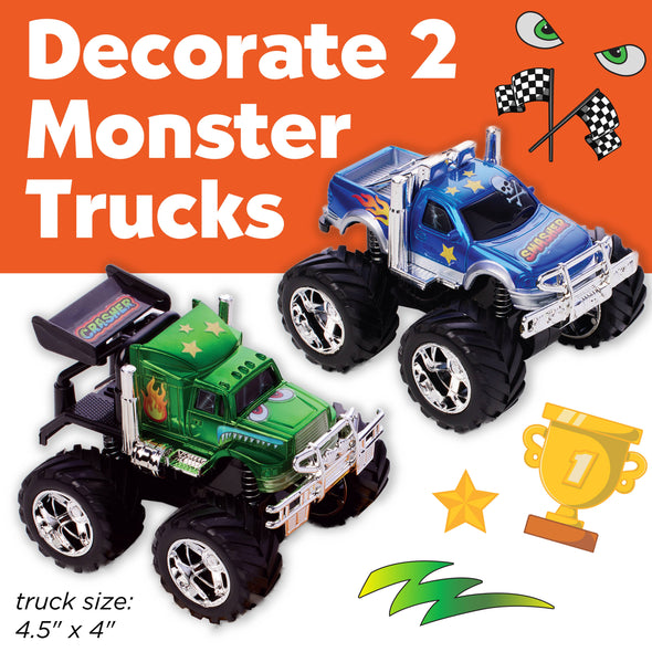 Decorate Monster Trucks Craft Kit