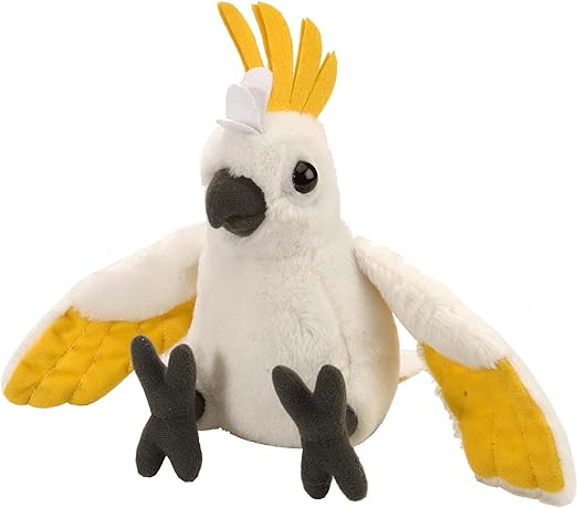 Sulfur Crested Cockatoo Plush 8"