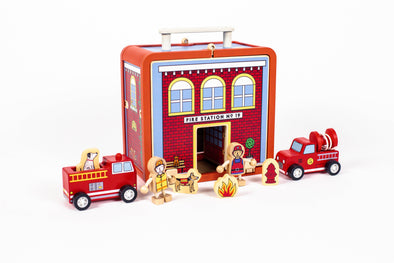 Suitcase Series: Fire House Playset