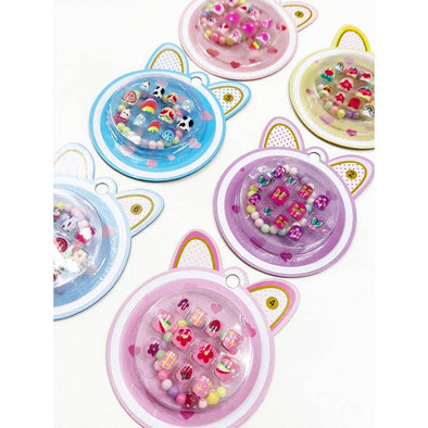 Press On Kids Nails Set with Bracelet