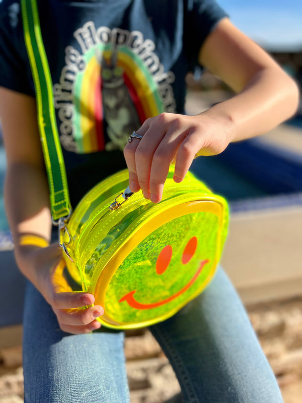 Jelly Handbag - Yellow Smiley Face