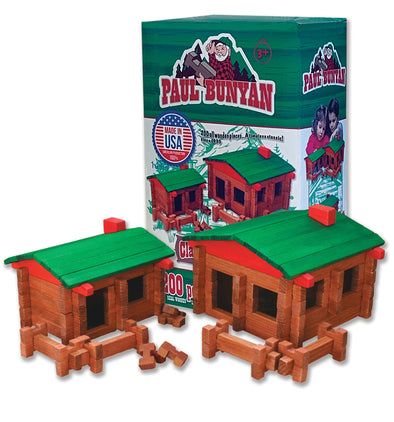 Paul Bunyan 200 pc Log Cabin Building Set