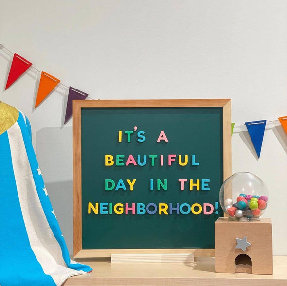 200pc Rainbow Prep Magnetic Letters
