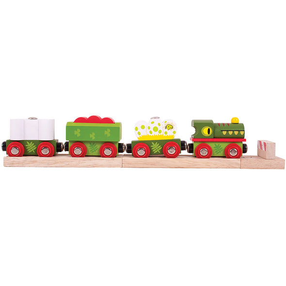 Wooden Toy Train Set