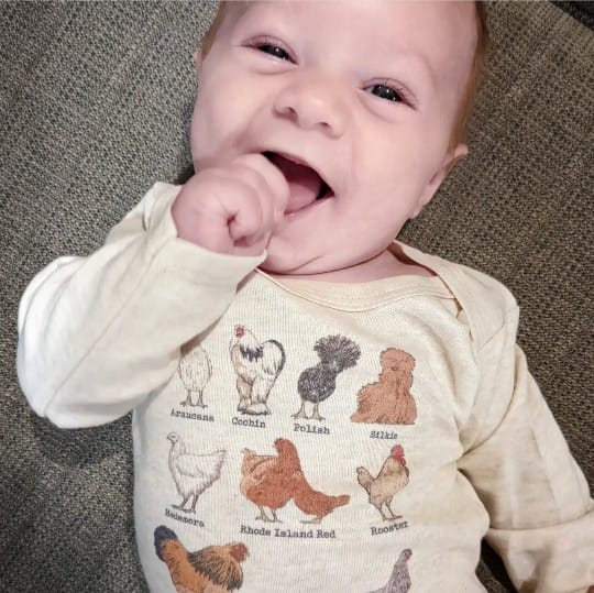 Chicken Breeds Farm Baby Body Suit