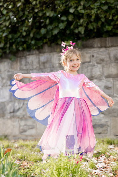 Butterfly Twirl Dress with Wings - Size 5-6