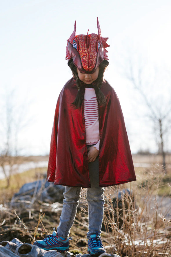 Ruby The Metallic Dragon Cape - Size 5-6