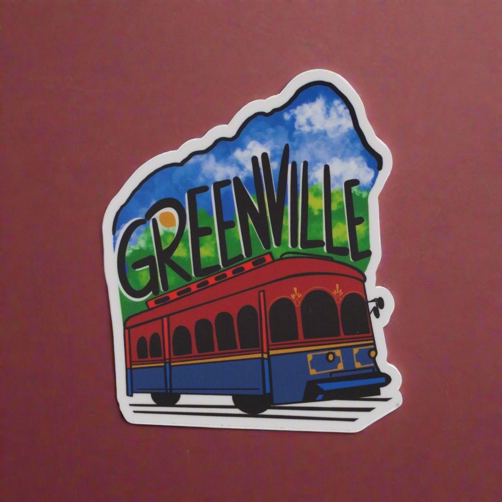 Red Trolley Greenville Sticker – The TCMU Store