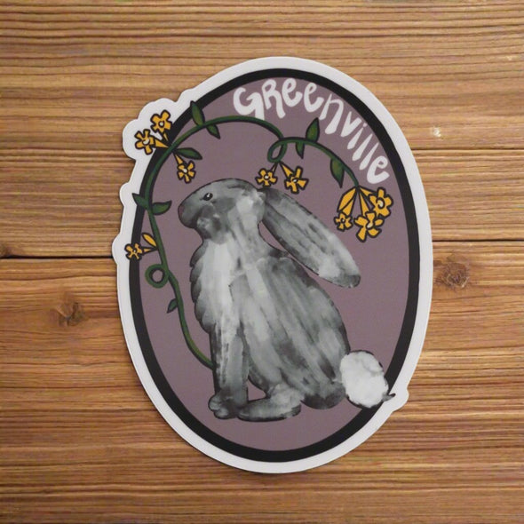 Jessamine Rabbit Greenville Sticker