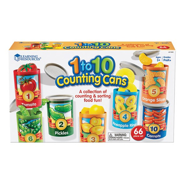 One to Ten Counting Cans