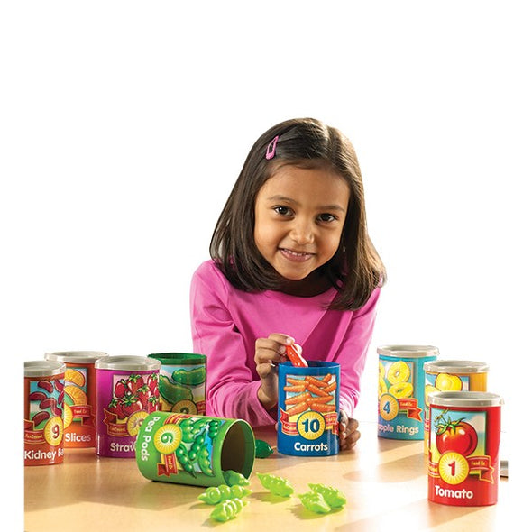 One to Ten Counting Cans
