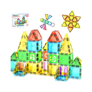 PicassoTiles Magnetic Tiles Travel Size - 48 pc