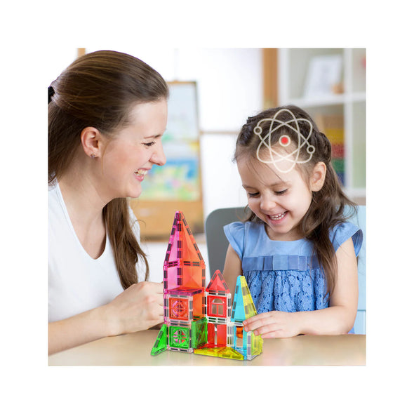 PicassoTiles Magnetic Tiles Travel Size - 48 pc