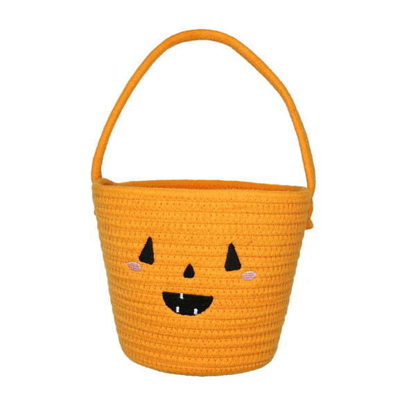 Pumpkin Rope Halloween Basket