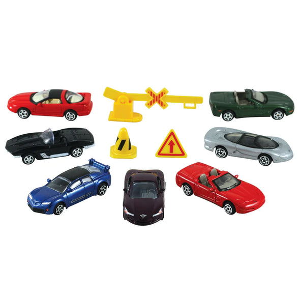 Official GM Licensed Cars Backpack Playset