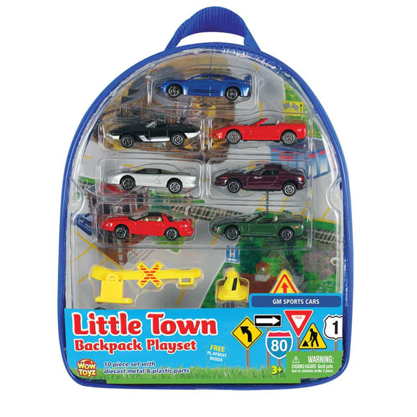Official GM Licensed Cars Backpack Playset