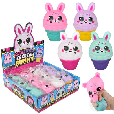 Squish And Stretch Easter Ice Cream Bunny 5"