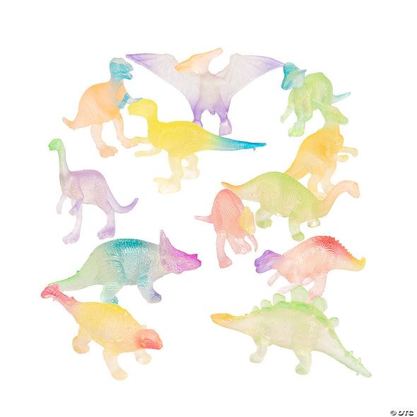 Marbleized Colored Plastic Dinosaur