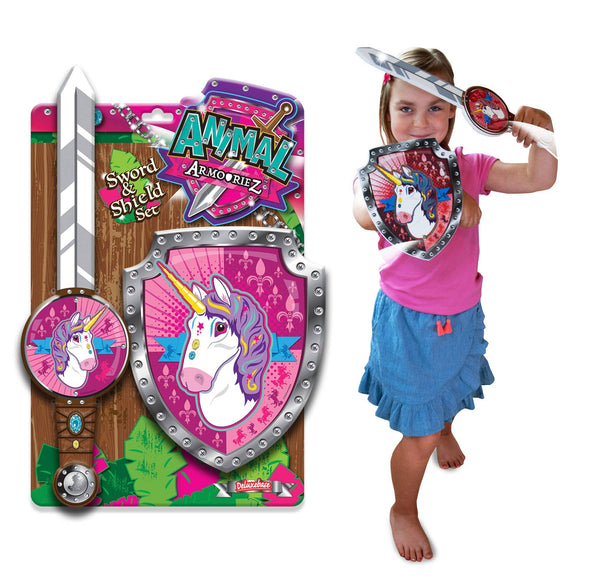 Animal Armouriez Foam Sword & Shield - Unicorn