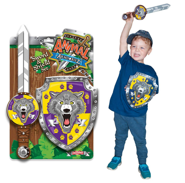 Animal Armouriez Foam Sword & Shield - Wolf