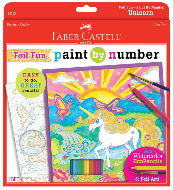 Paint by Number Unicorn Foil Kit