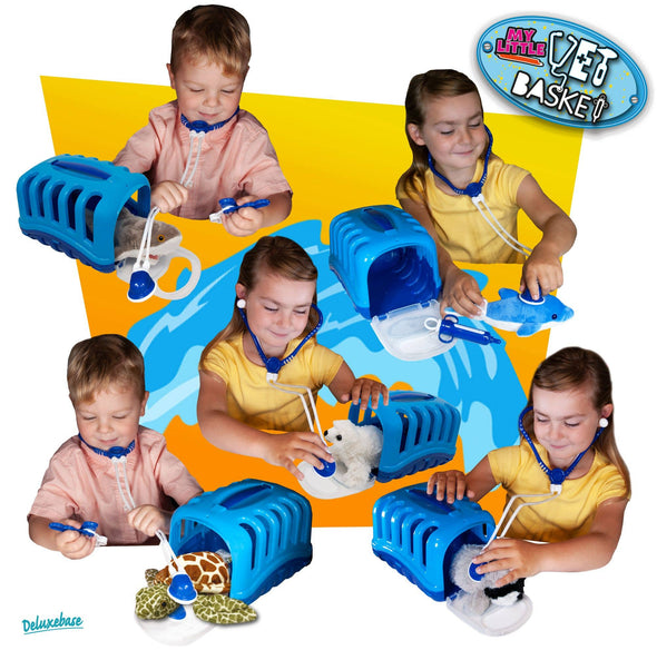 My Little Vet Basket - Sea Turtle Plush Set