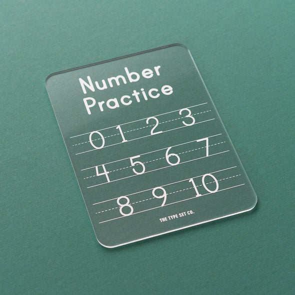 Numbers Tracing Practice Board