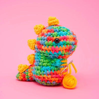 Fred the Dinosaur Crochet Kit - Rainbow