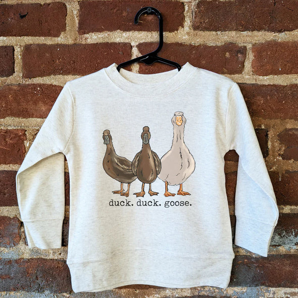 Duck, Duck, Goose Beige Long Sleeve Shirt