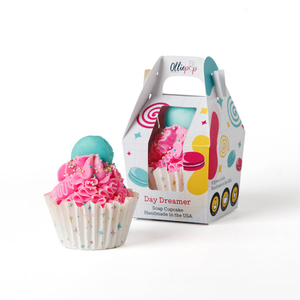 Handmade Day Dreamer Cupcake Soap (Peony Suede)