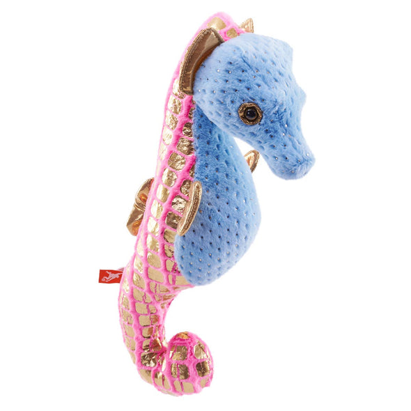 Foilkins Blue Seahorse Stuffed Animal 12"