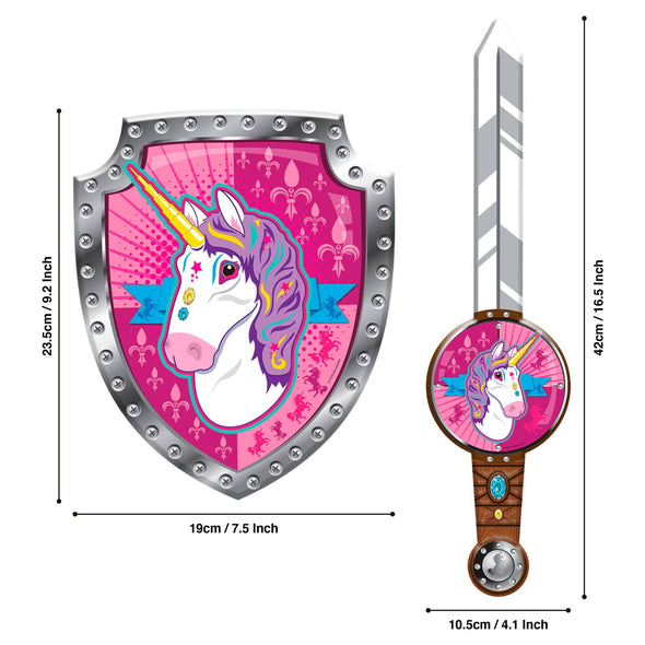 Animal Armouriez Foam Sword & Shield - Unicorn