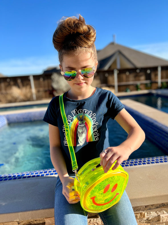 Jelly Handbag - Yellow Smiley Face