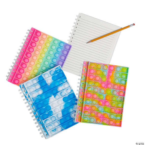 Fidget Popping Spiral Notebooks