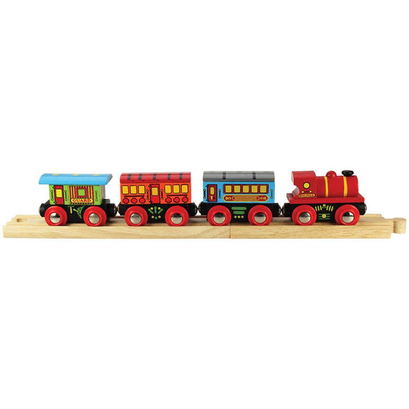 Wooden Toy Train Set