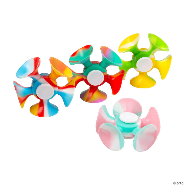 Marbleized Suction Cup Fidget Spinner