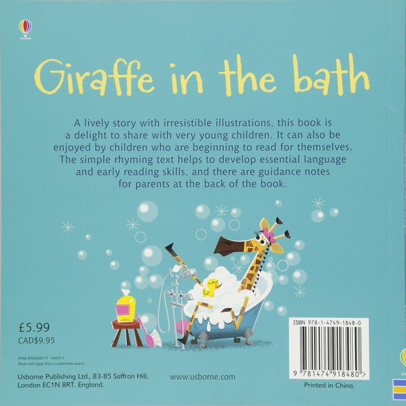 Giraffe in the Bath Book