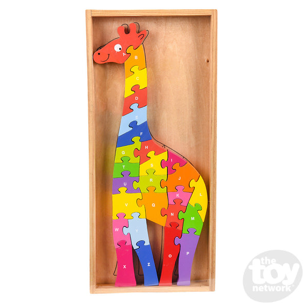 Wooden Giraffe Letter Puzzle