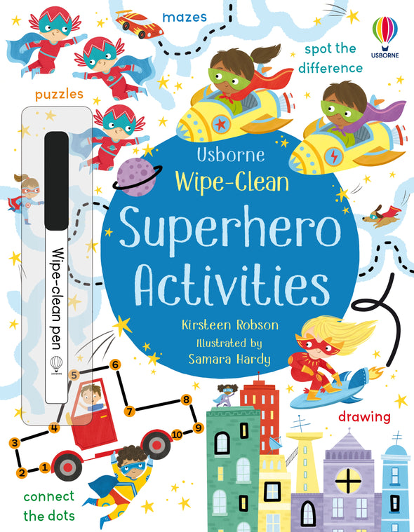 Wipe-Clean Superhero Activities Book