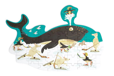 Contour Puzzle Whale 60 pcs